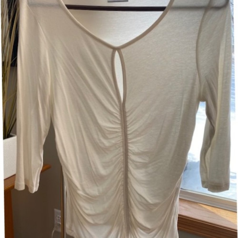 dressy white blouse - half sleeve